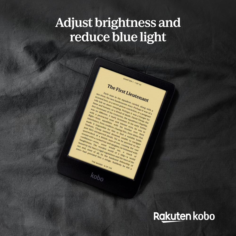 Kobo Clara BW | eReader | 6” Glare-Free Touchscreen with ComfortLight PRO | Dark Mode Option | Audiobooks | Waterproof | 16GB of Storage | Black - Image 7