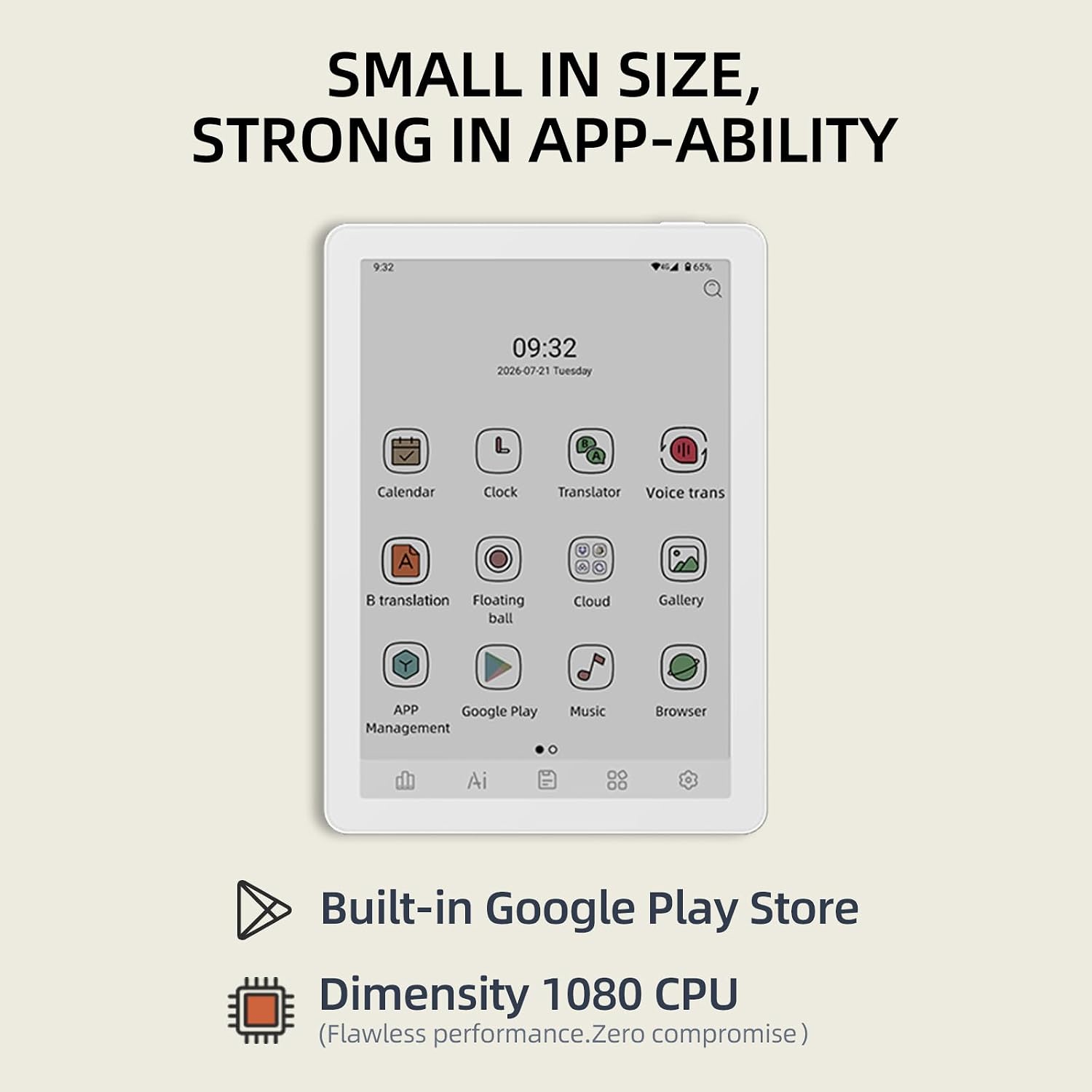 Bigme B6 Pro Color E-Reader, 6 Inch Eink Ereader with 8GB + 256GB, 4G Connectivity, Handwriting, Android 14, Epaper Tablet Android Ebook Reader with 75FPS Refresh Rate, Adjustable Front Light, White - Image 6