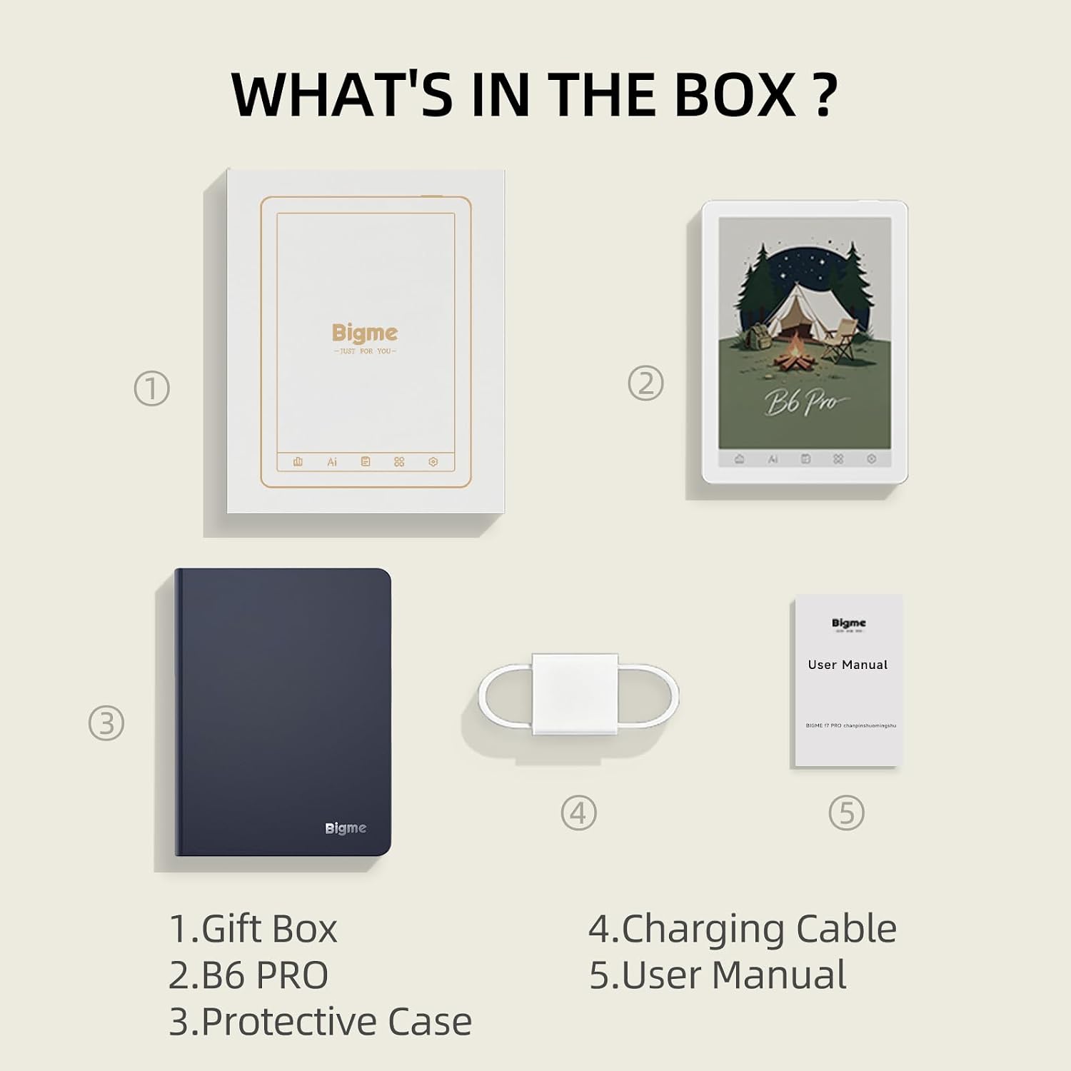 Bigme B6 Pro Color E-Reader, 6 Inch Eink Ereader with 8GB + 256GB, 4G Connectivity, Handwriting, Android 14, Epaper Tablet Android Ebook Reader with 75FPS Refresh Rate, Adjustable Front Light, White - Image 8