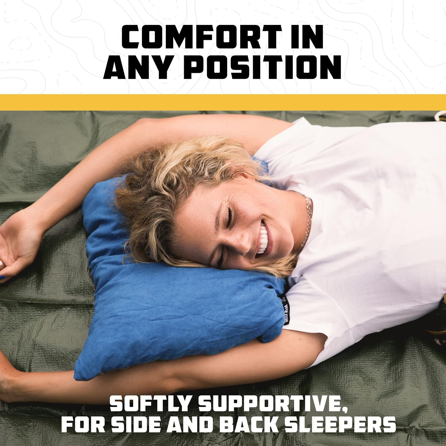 Wise Owl Outfitters Camping Pillow – Memory Foam Travel Pillow for Airplane Sleeping, Hiking, Backpacking & Outdoor Use - Small & Portable for Adults, Car, Camp & Tent - Image 6
